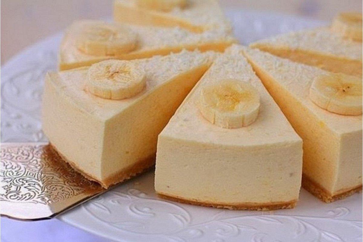 Муссовый торт с персиками