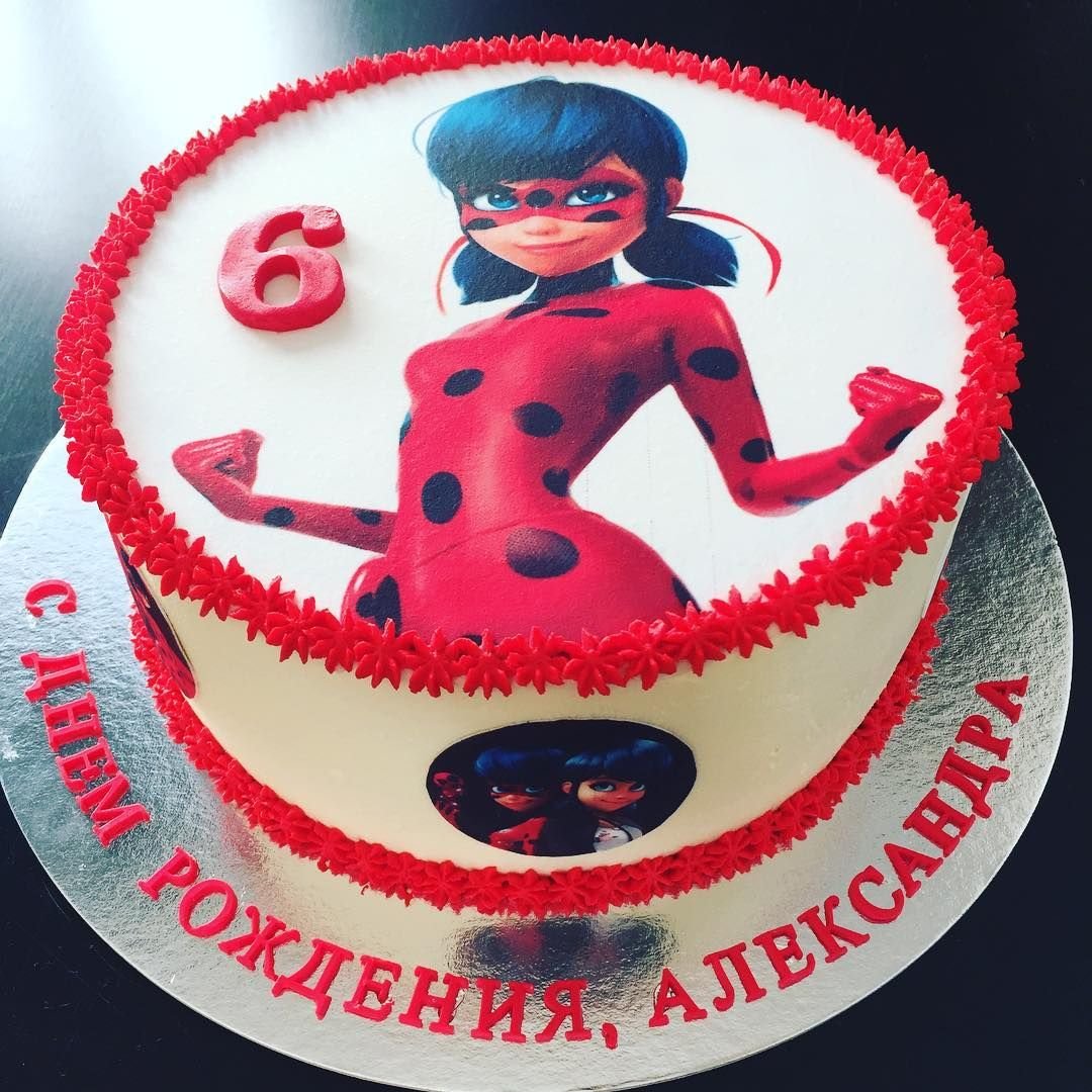 Леди баг вафельная картинка на торт
