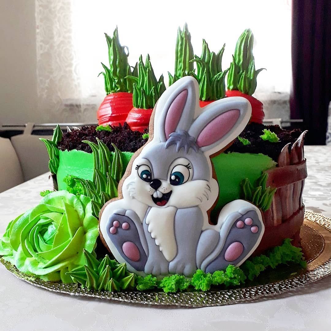 Зайчик из мастики для мальчика