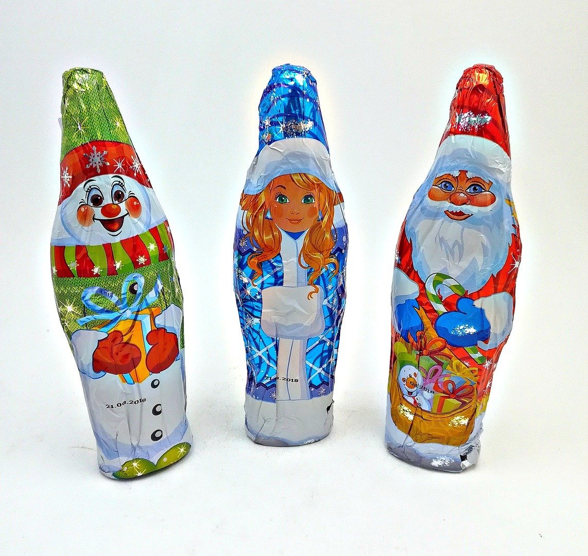 Набор ассорти"Снегурочка, Снеговик, дед Мороз" 40 гр, 1*20/80