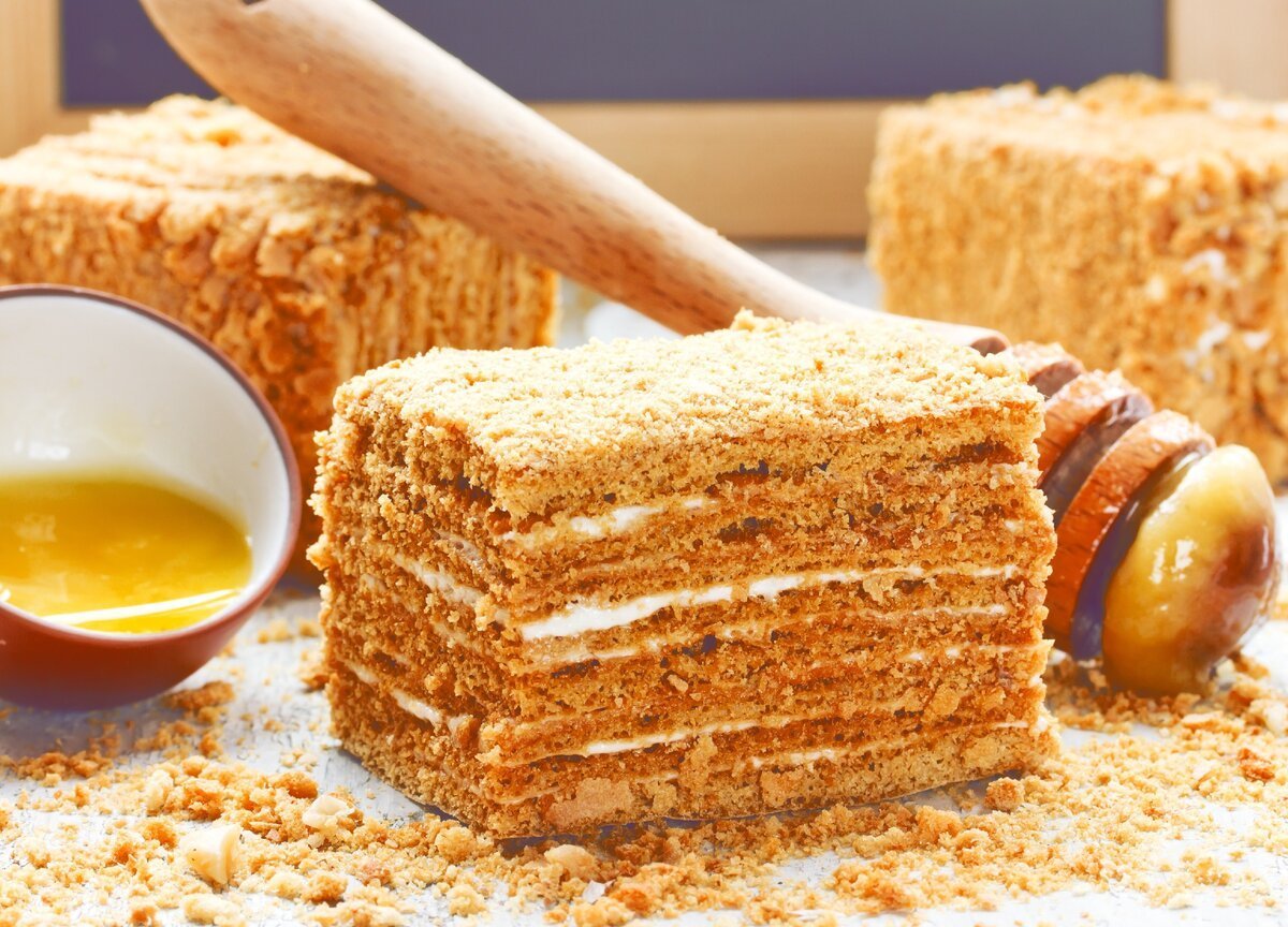 Медовые коржи для медовика