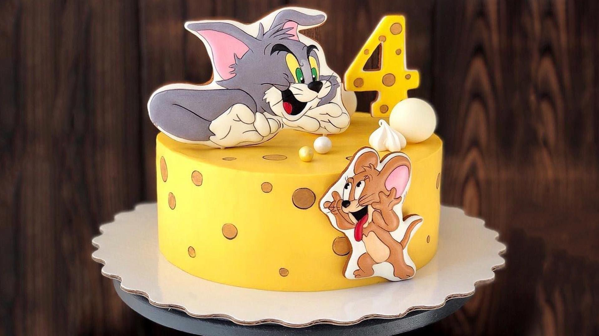 Baby tom. Торт том и Джерри. Пряники том и Джерри на торт. Детский торт том и Джерри. Торт с мышонком Джерри.