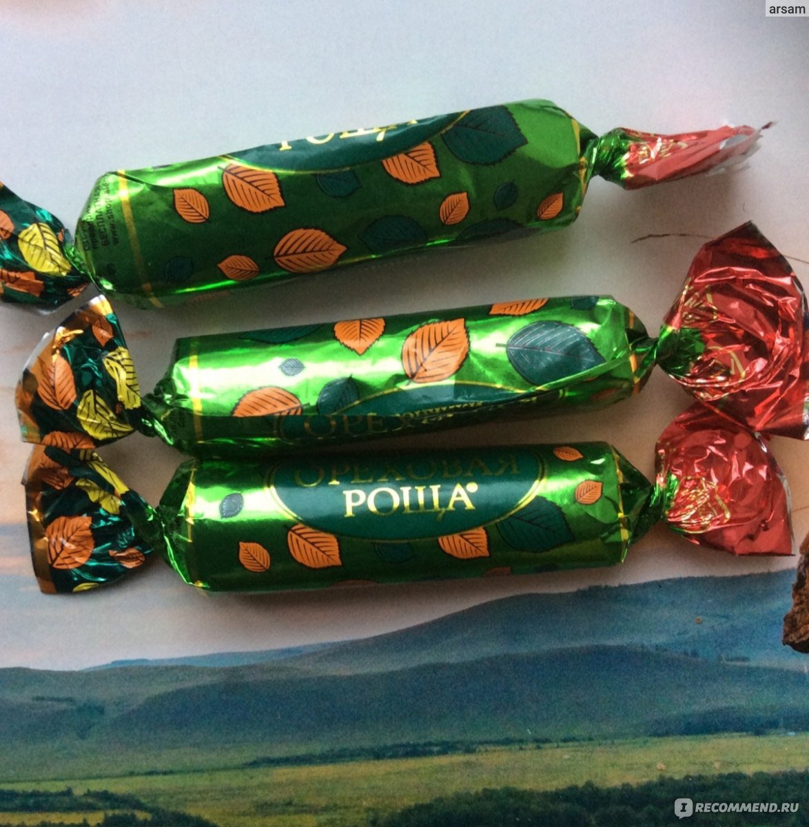 Конфеты Ореховая роща красный октябрь