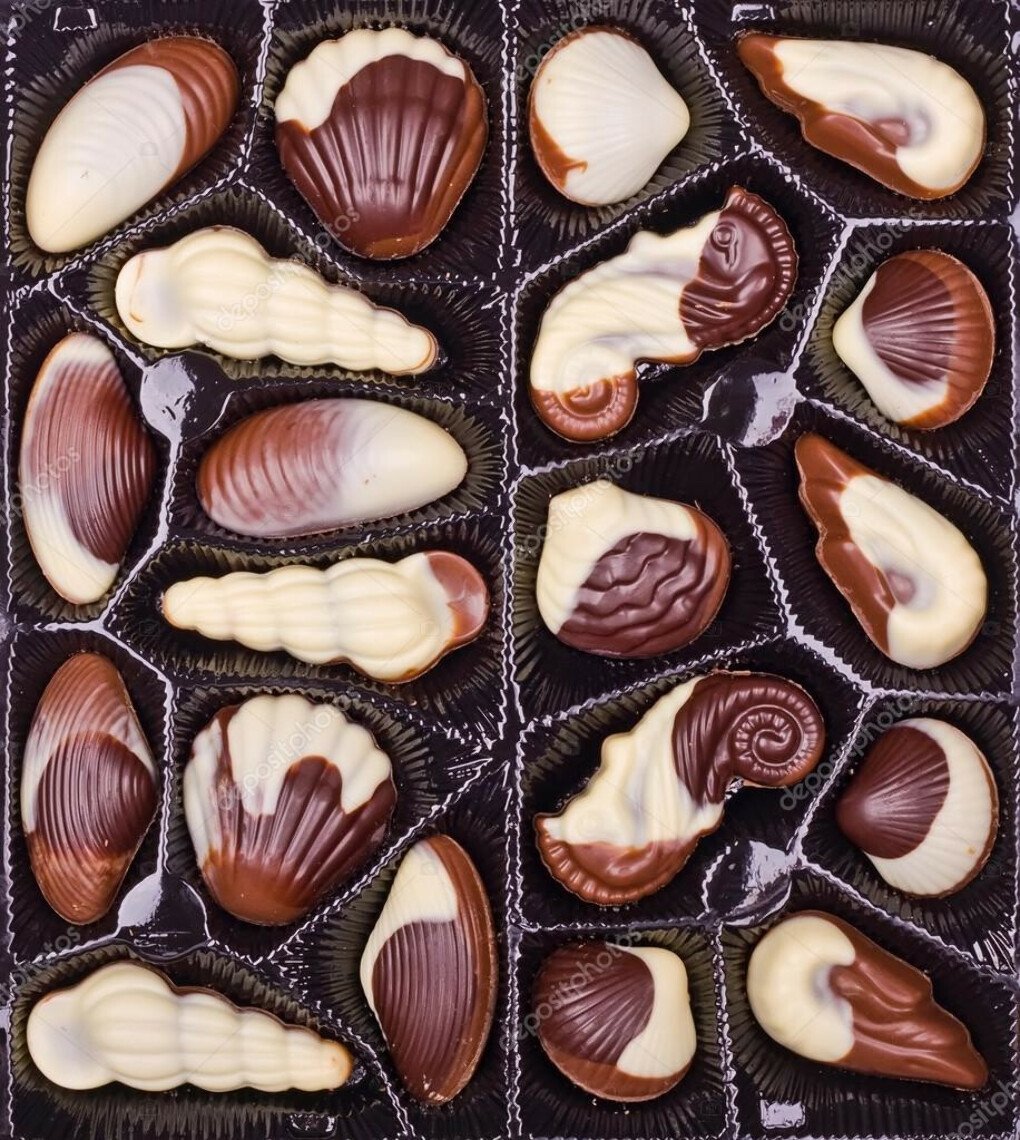 Конфеты Belgian ракушки Chocolates морские