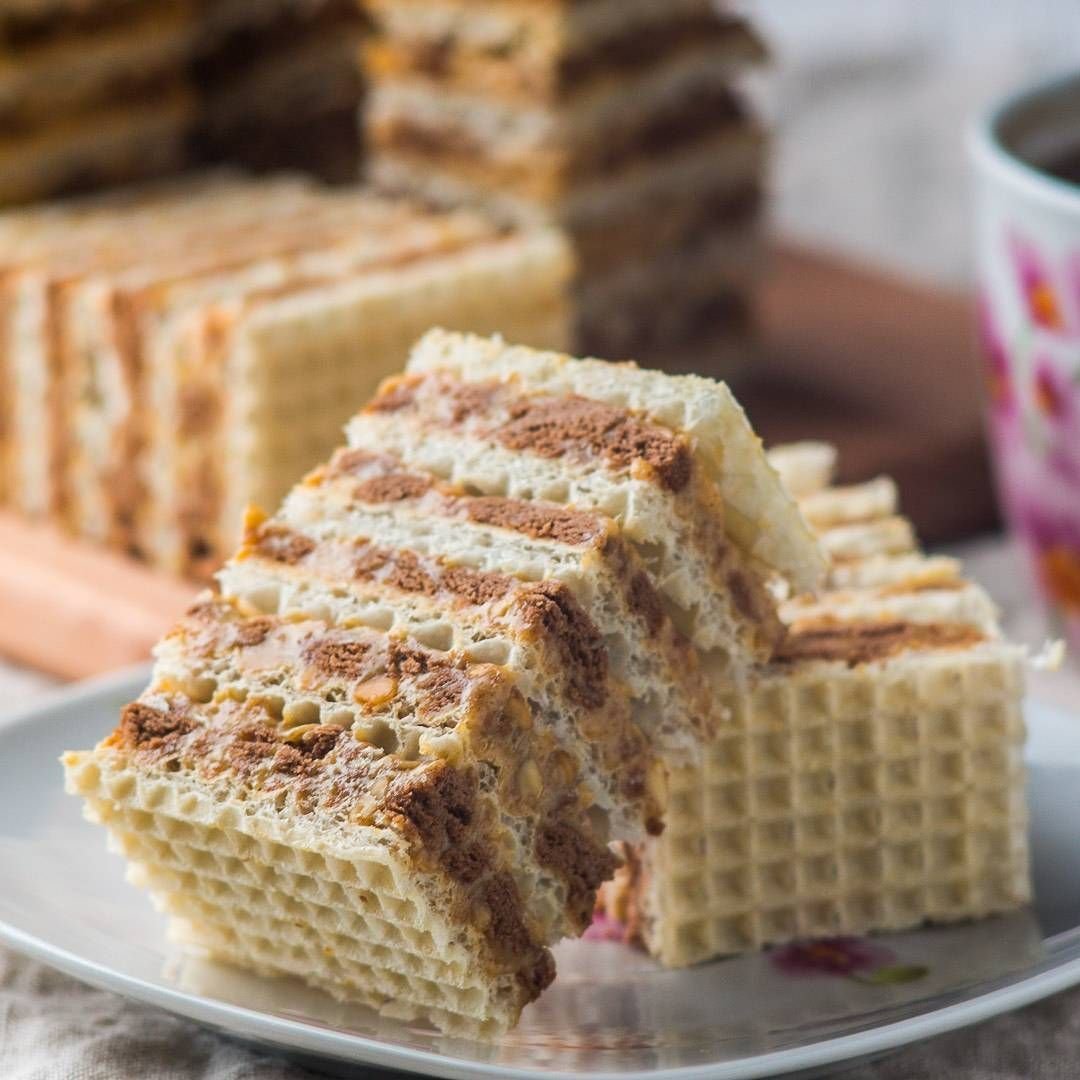 Торт с вафельными коржами