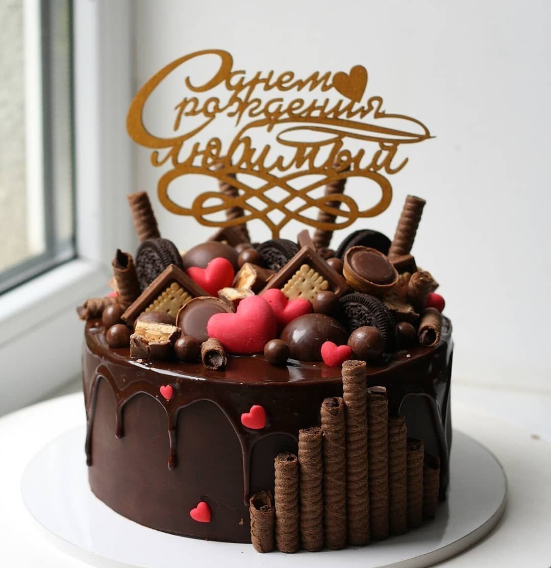 Квадратный торт для мужчины