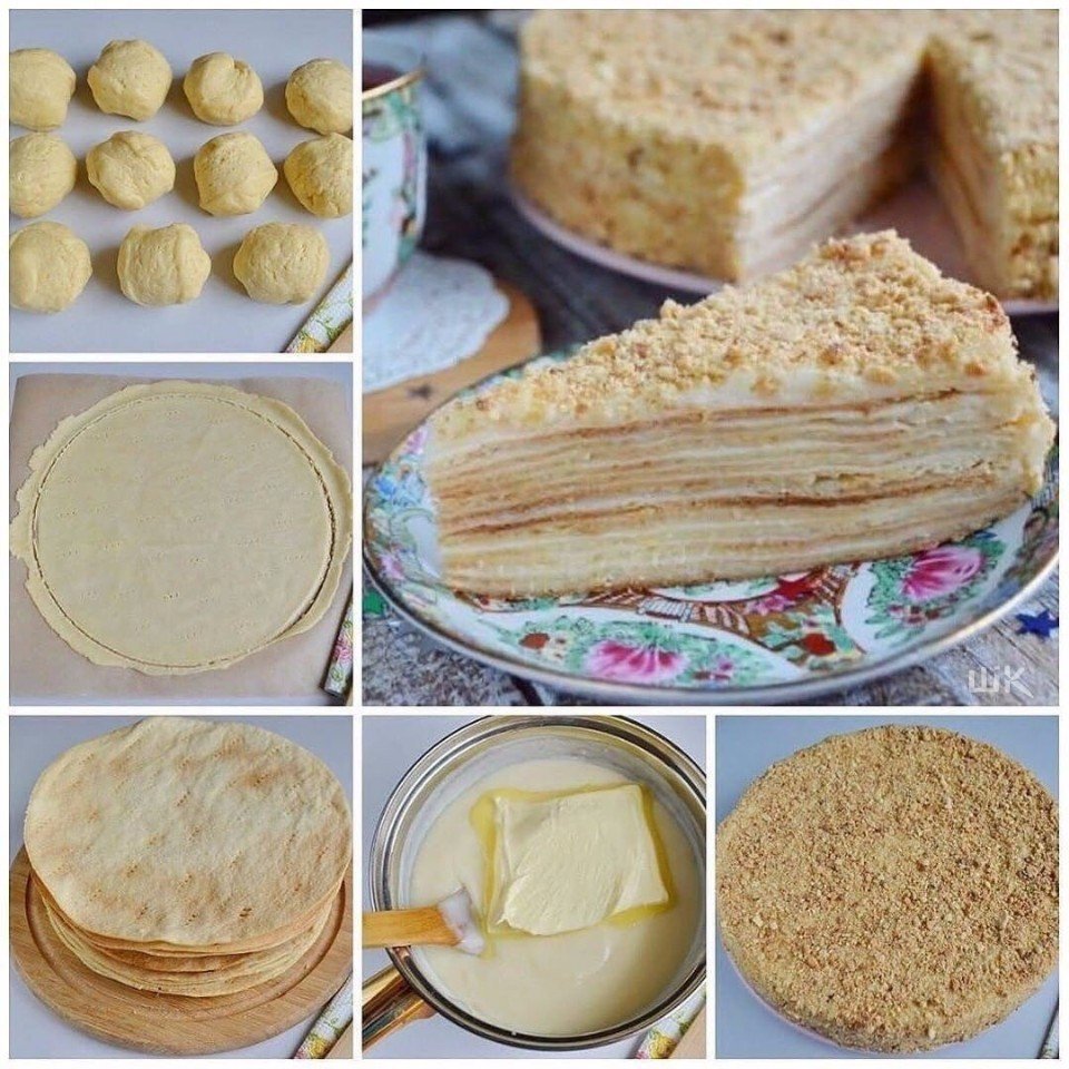 Коржи для торта медовик
