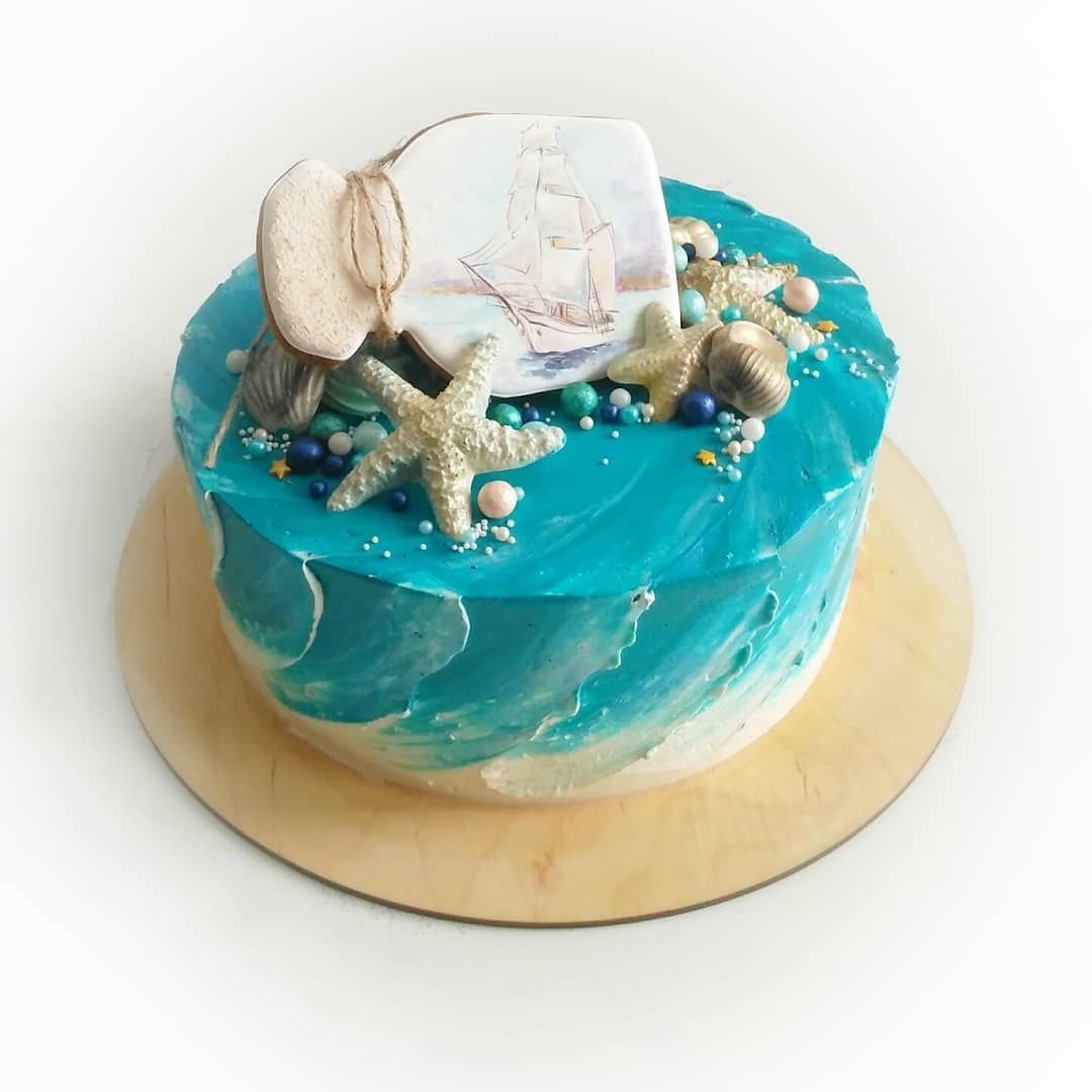 Корпоративный торт море