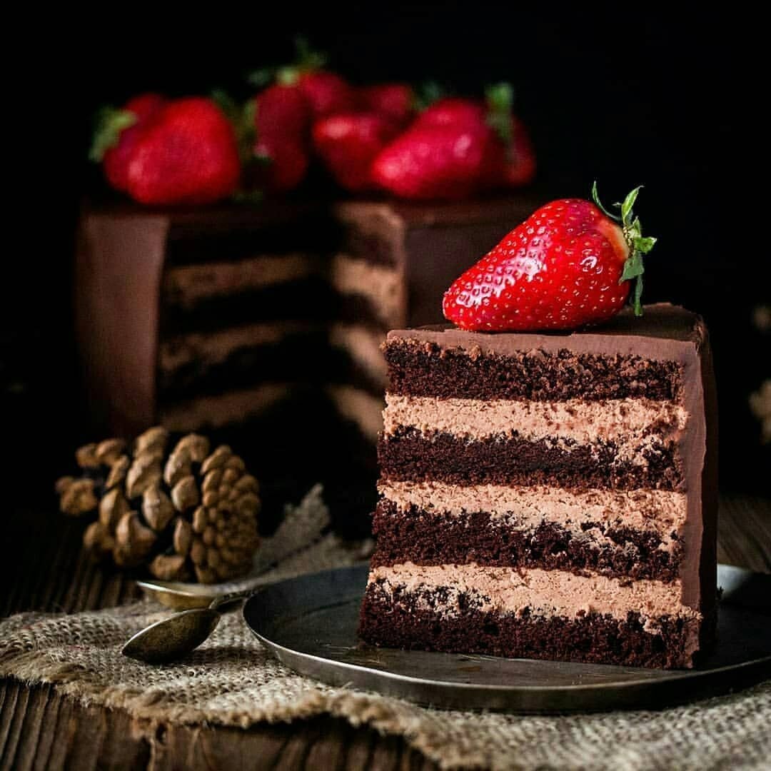 Ореховый шоколадный торт