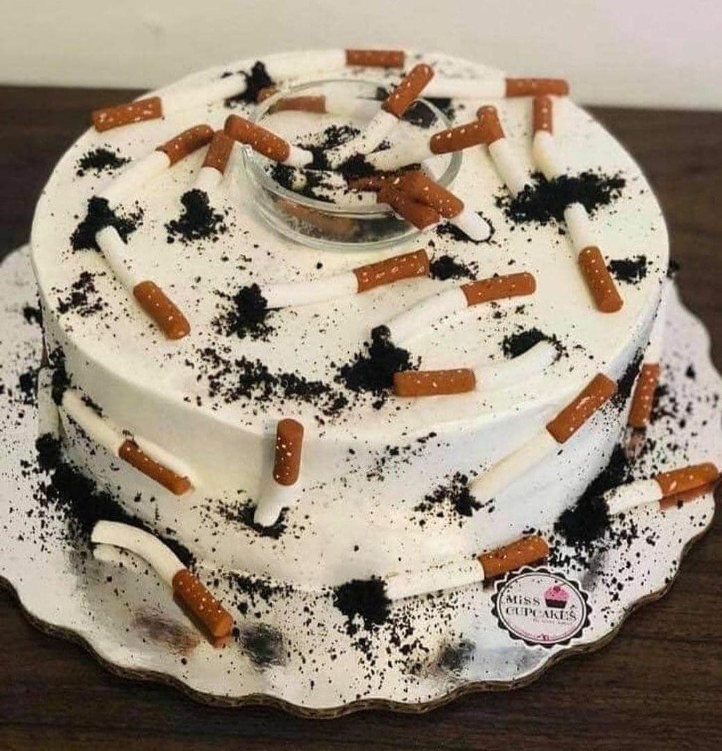 Торт с окурками