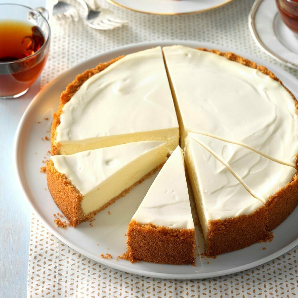 Пирог с персиками