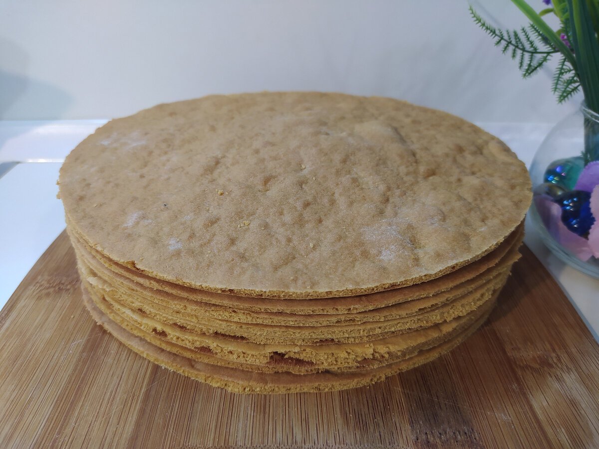 Коржи для торта медовик