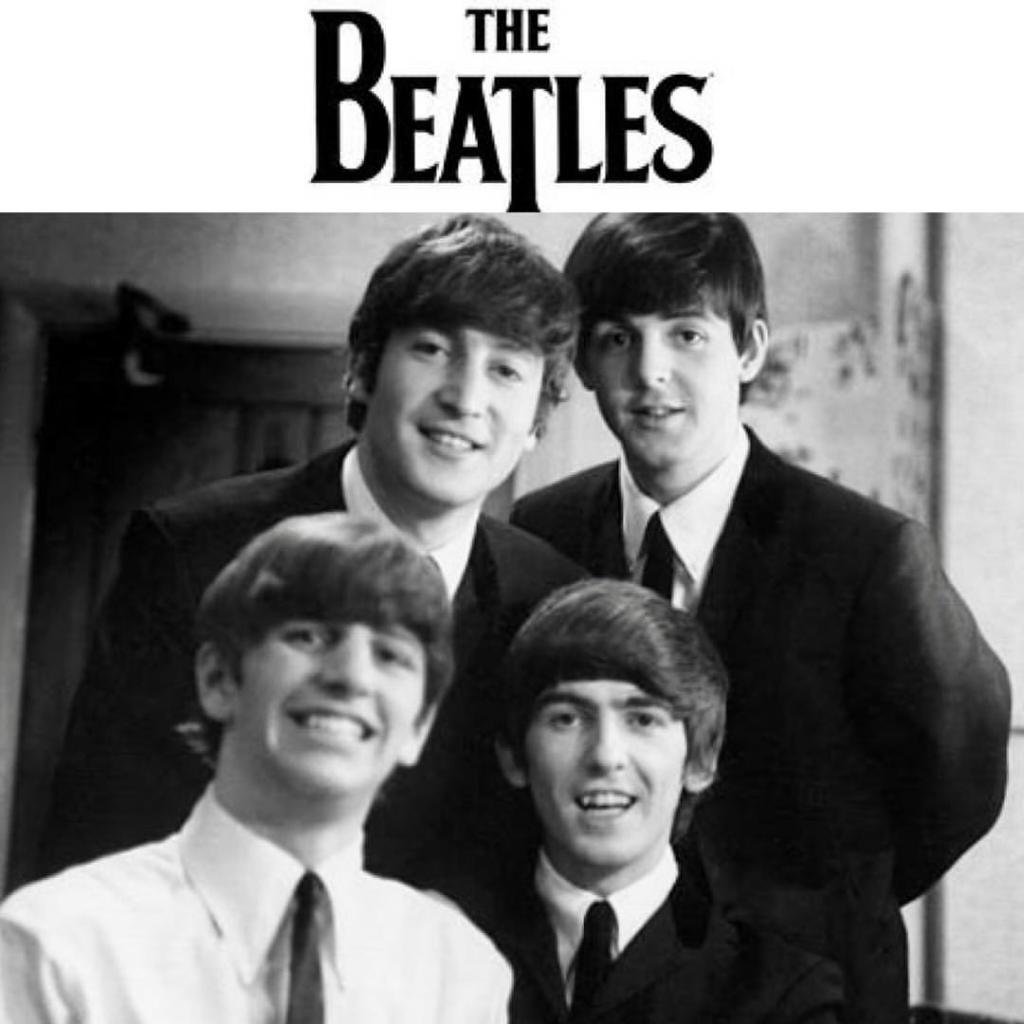 The Beatles с цветами