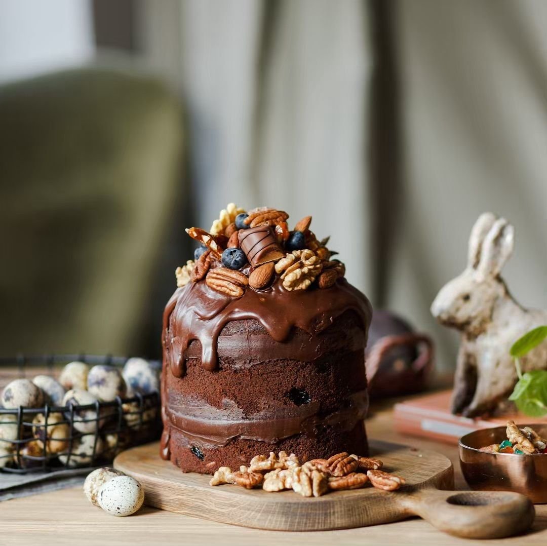Шоколадный кулич на Пасху