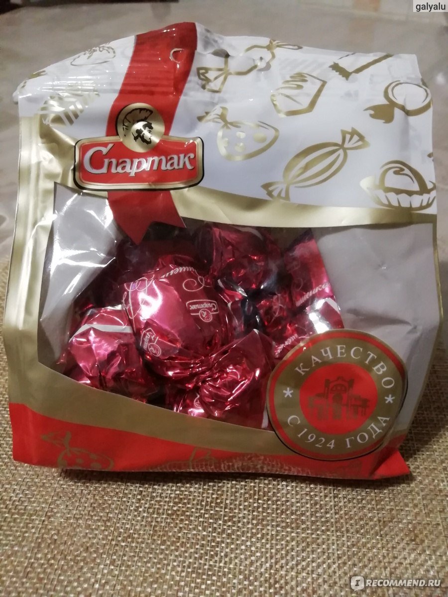 Конфеты Спартак в коробке
