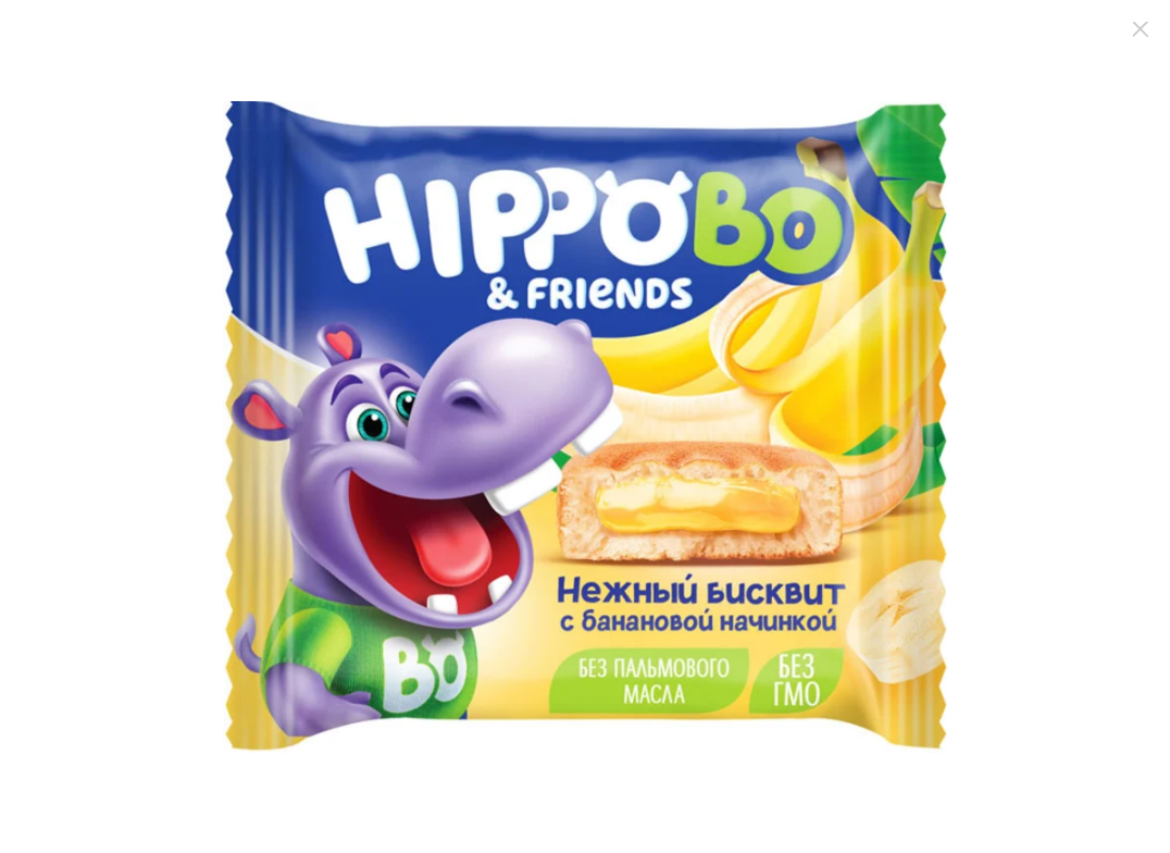 Пирожное Hippobo с банановой начинкой 32г