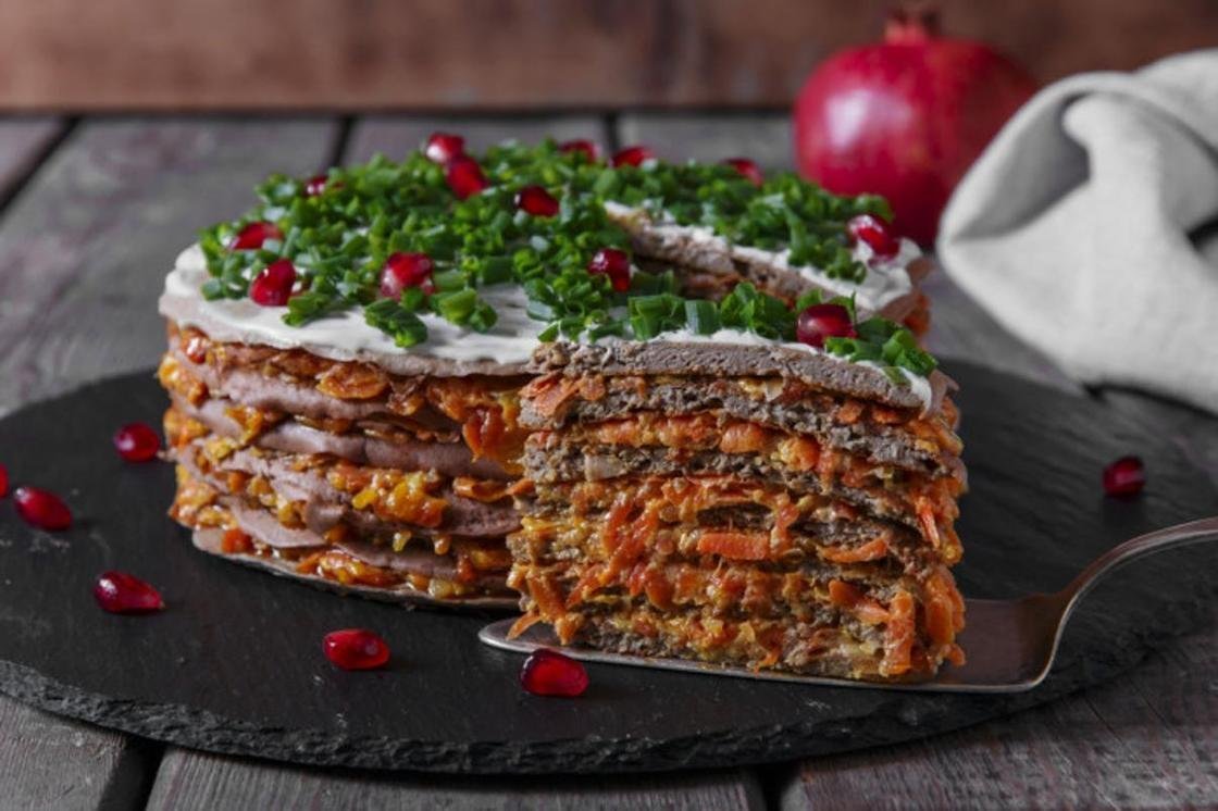 Торт из куриной печени