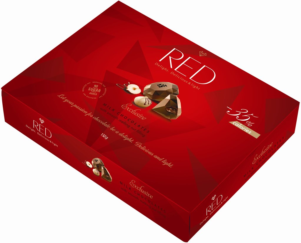 Шоколад Red Delight, молочный