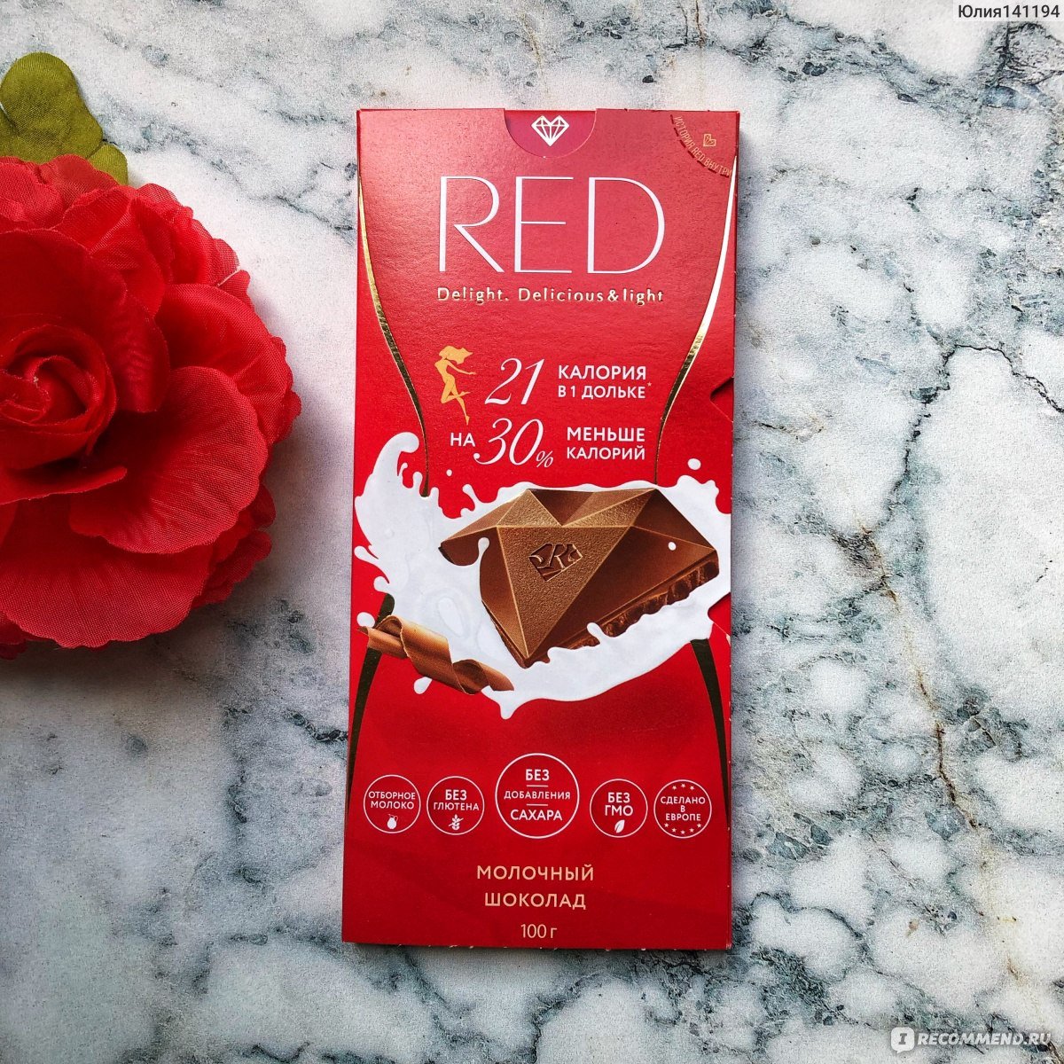 Шоколад Red Delight, молочный