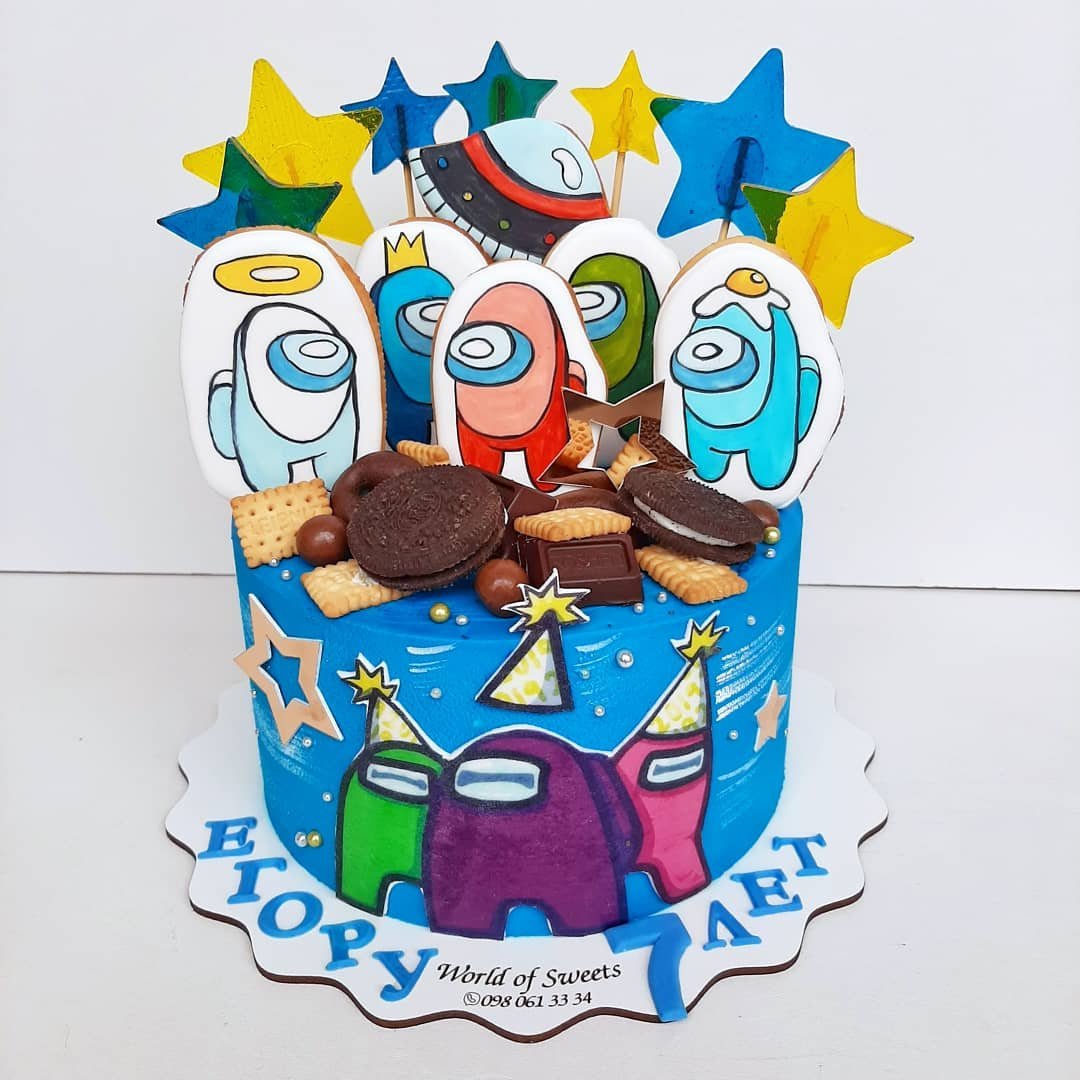 Торт амонг АС among us игра торт