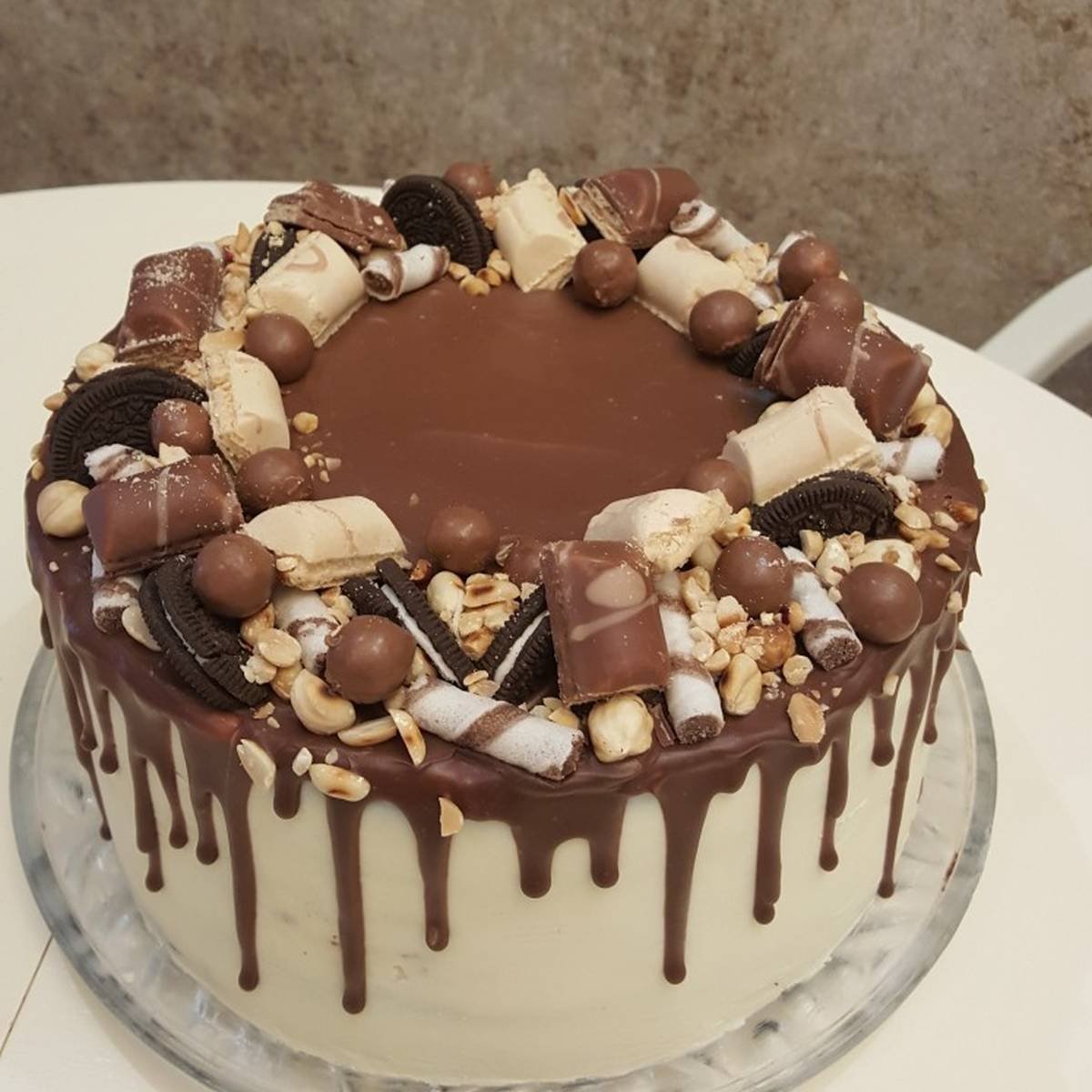 Морковный торт с попкорном