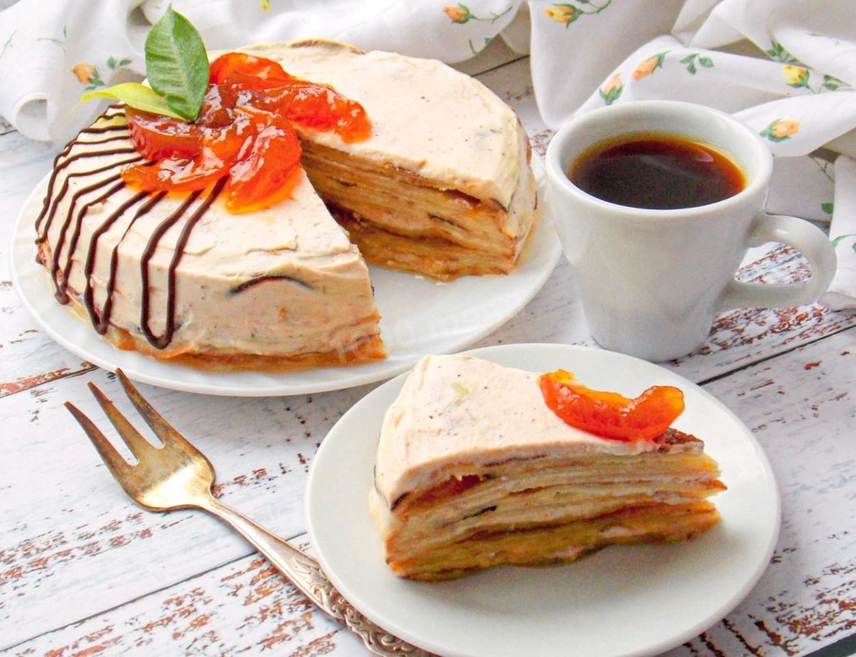 Блинный торт несладкий