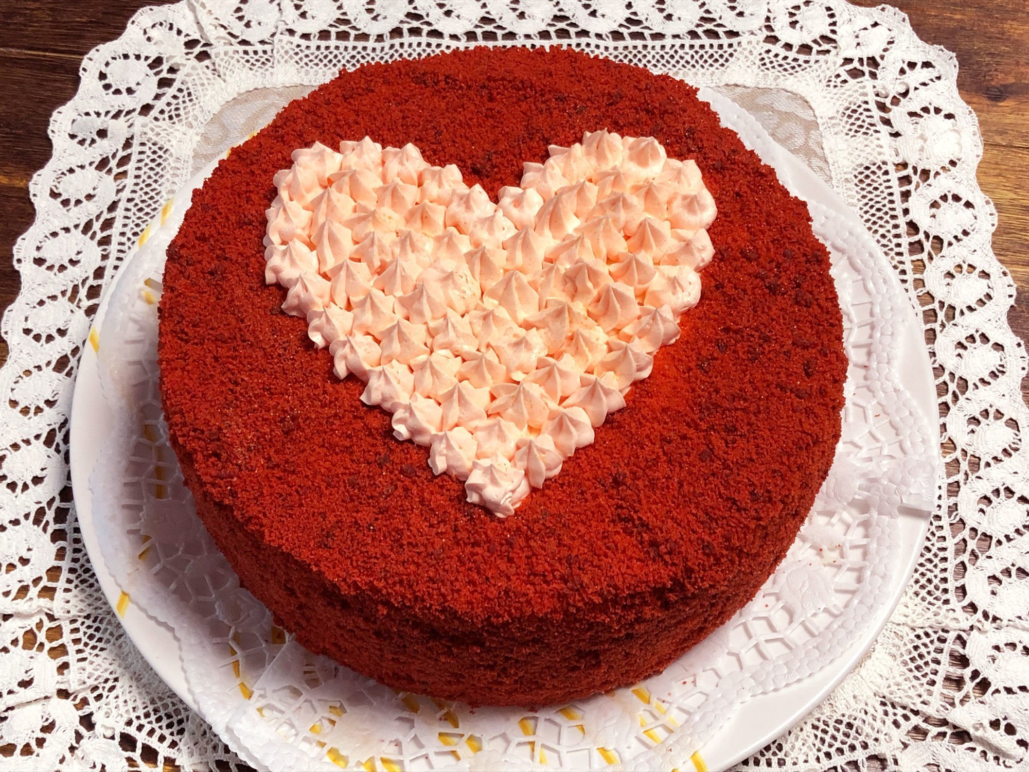 Как сделать торт в виде сердца без специальной формы