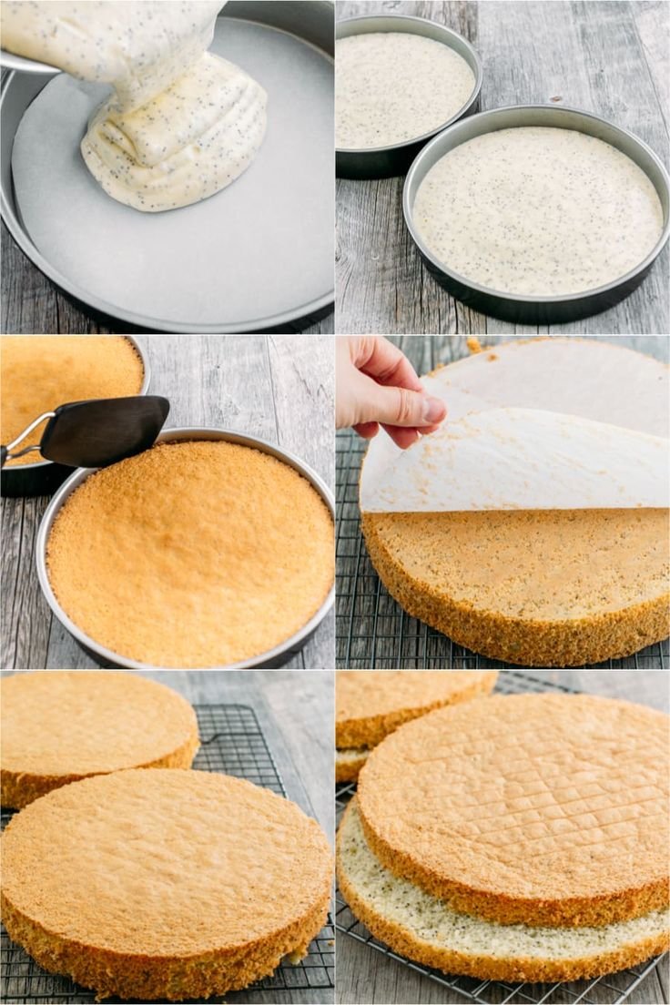Выпекание коржей для торта