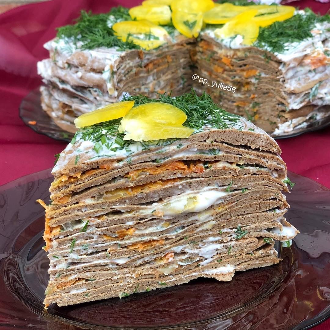 Торт печеночный из индейки
