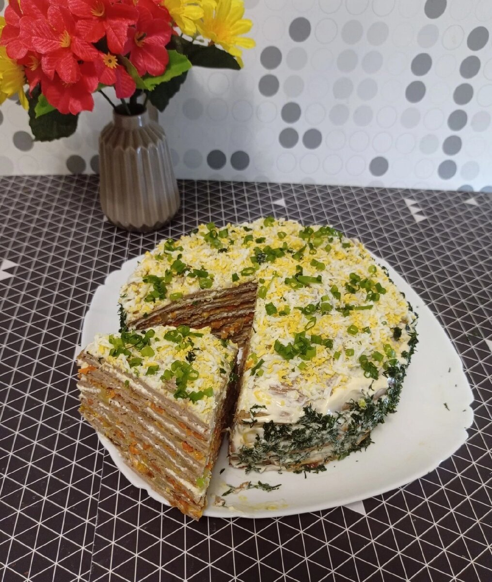 Юлия Высоцкая печеночный торт