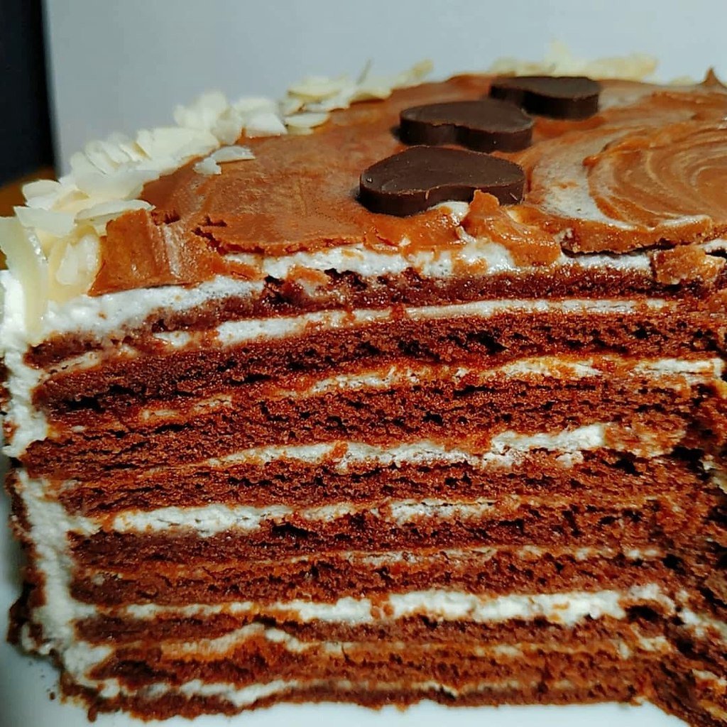 Торт медовик с сметанным кремом. Шоколадный медовый торт. Торт из коржей. Торт из тонких коржей. Торт на сковороде.