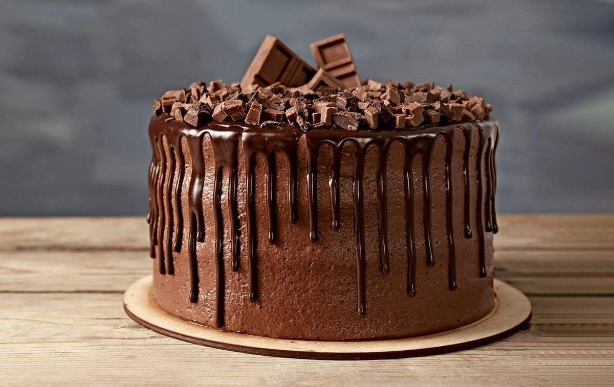 Открытый шоколадный торт