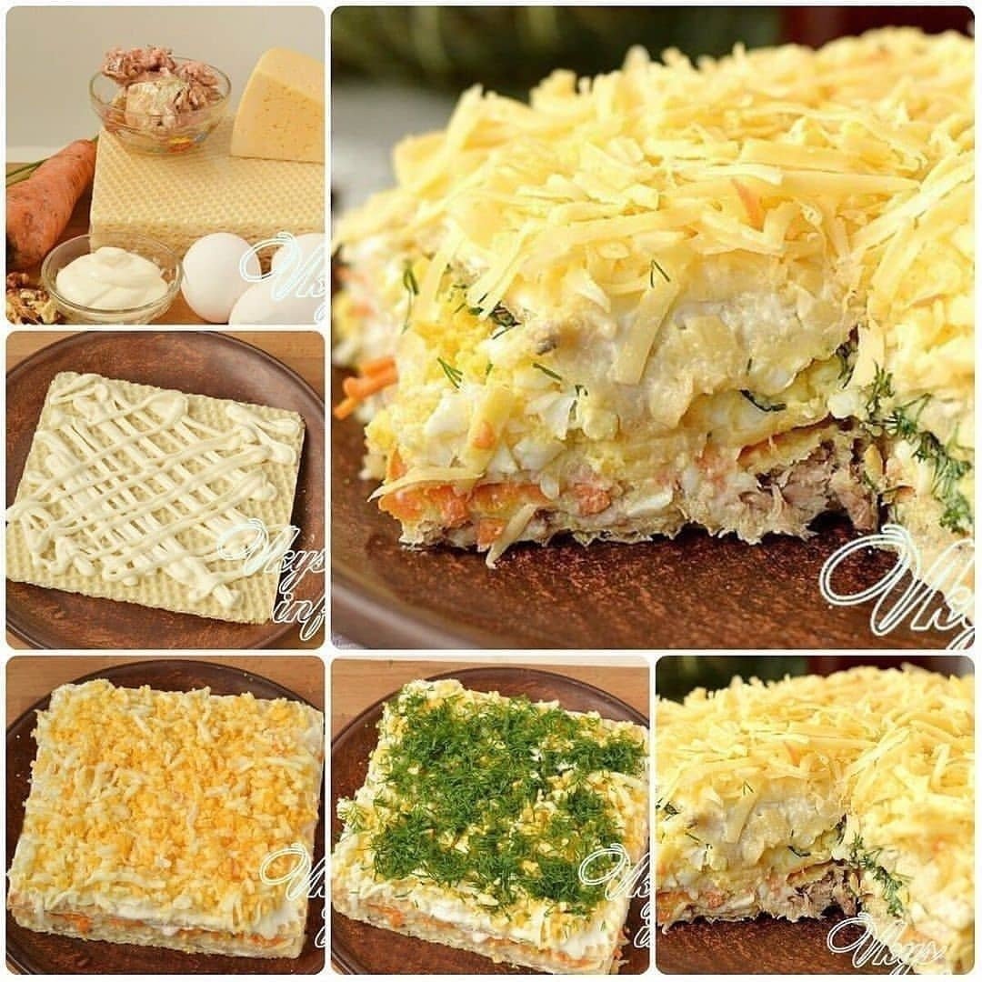 Торт с вафельными коржами