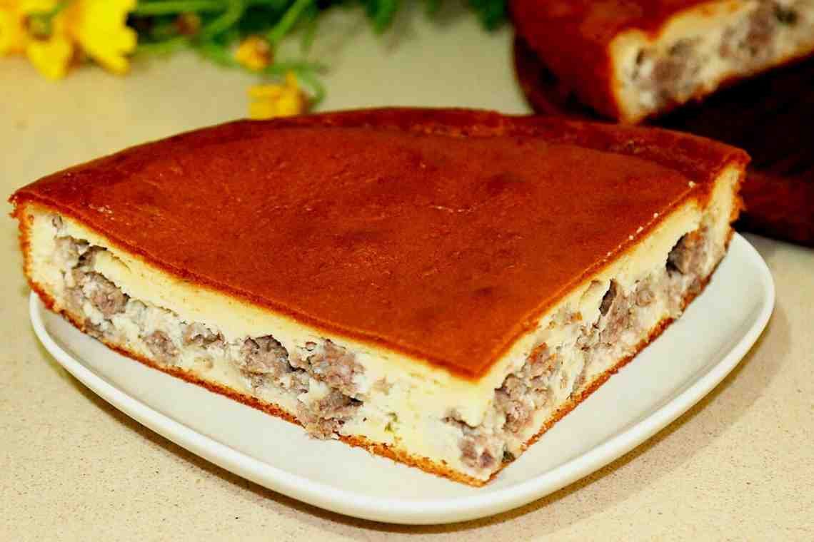 Заливной пирог с мясом