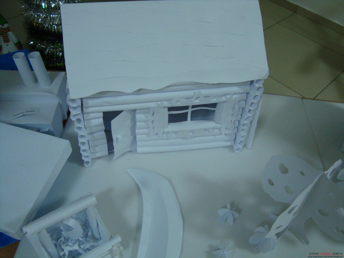 Домики из коробочек