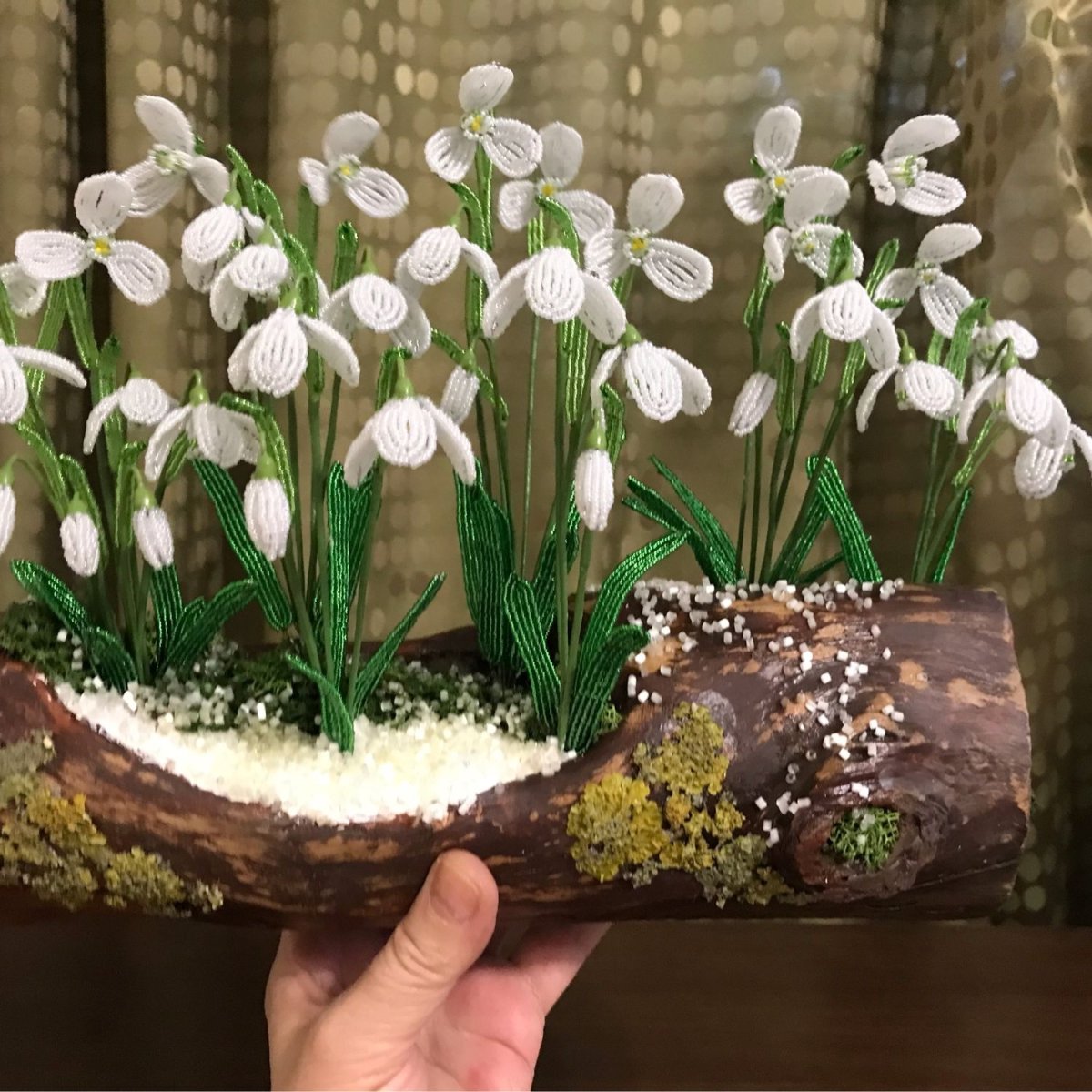 Подснежники из холодного фарфора