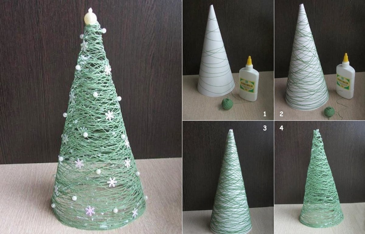 Новогодняя елочная игрушка из фоамирана