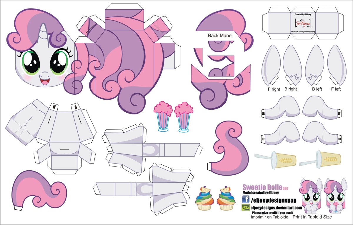 Паперкрафт my little Pony