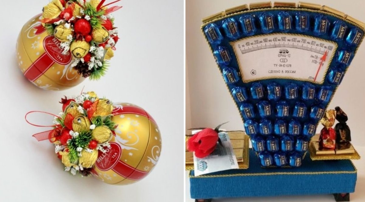 Сладкий подарок на новый год