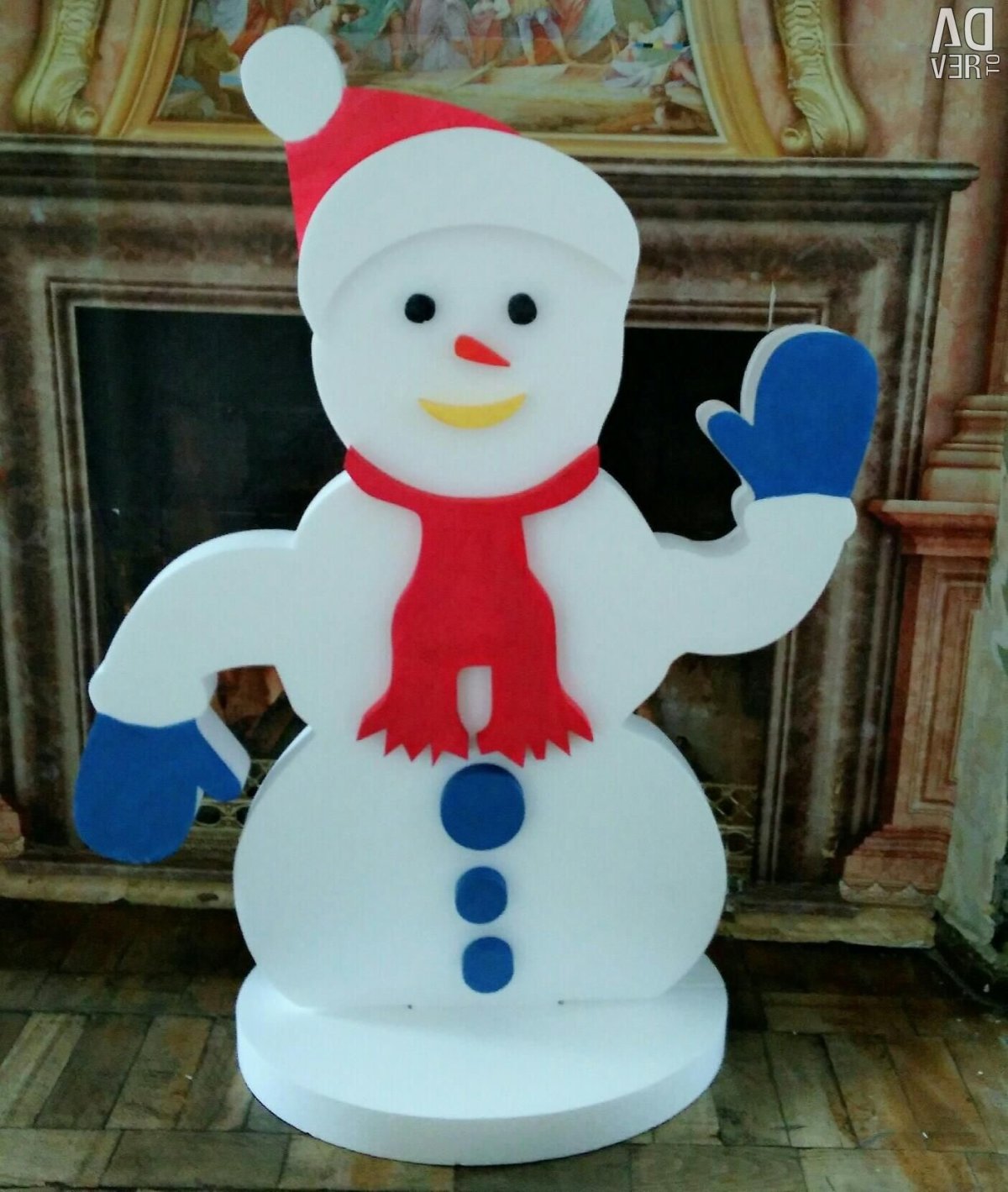 Новогодний декор пенопласт