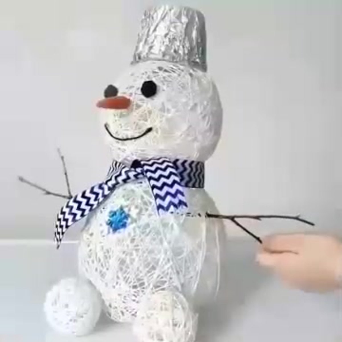 Снеговик из фетра