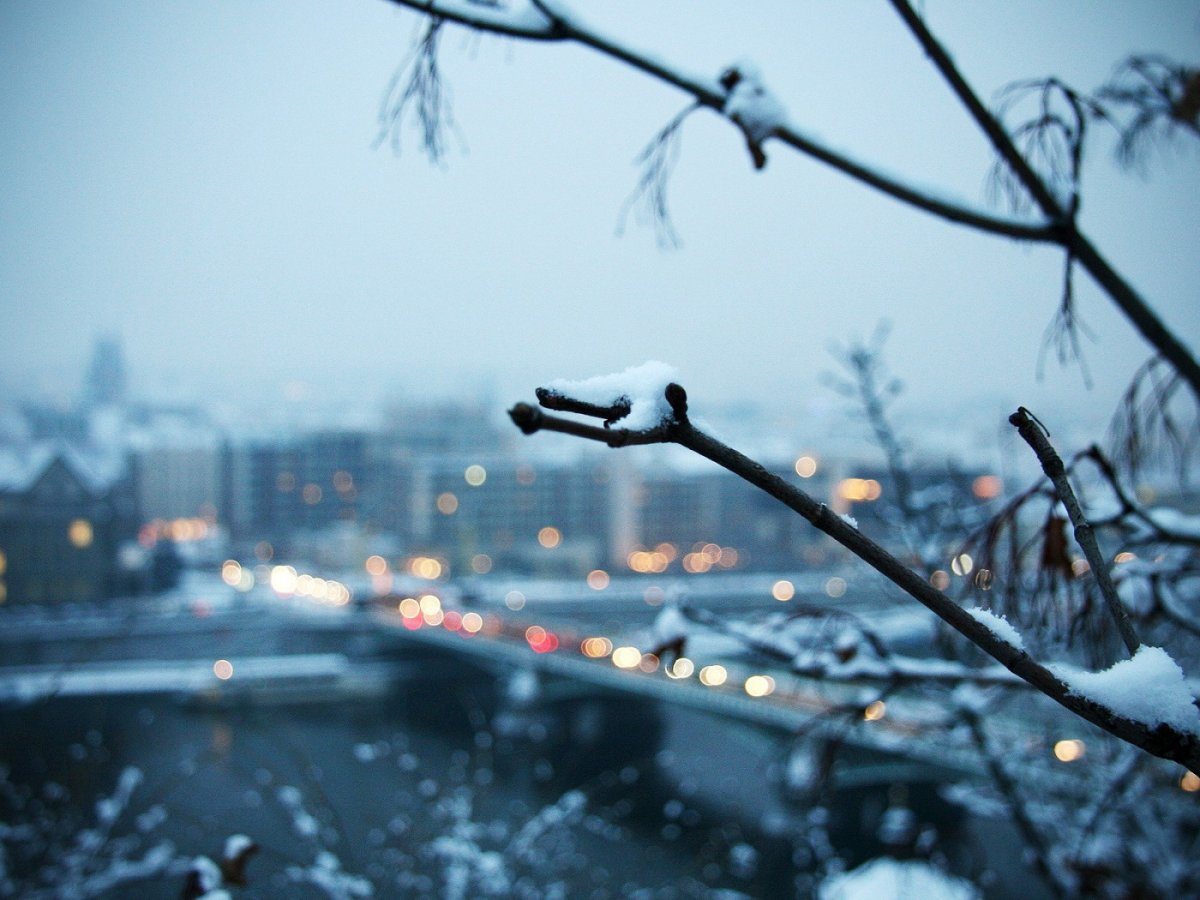 Зима в городах Эстетика