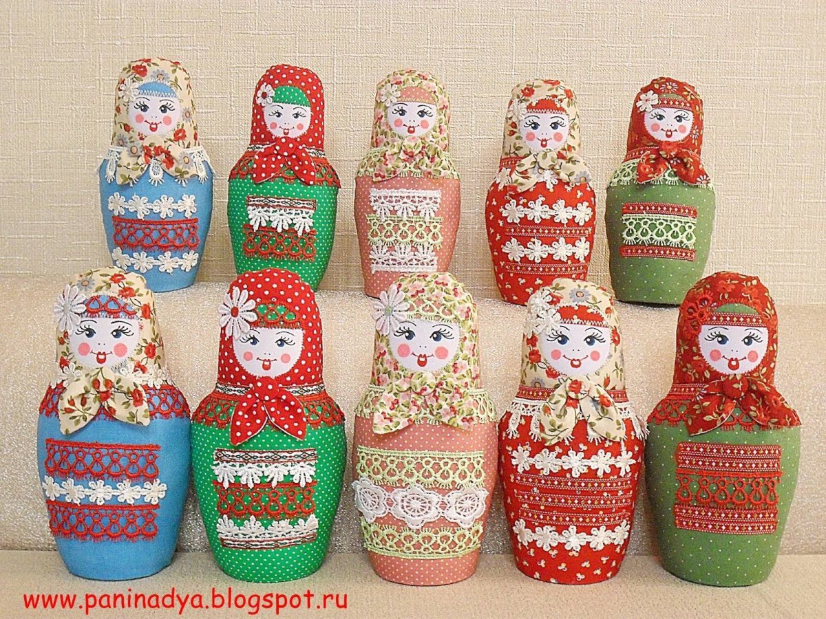 Подушка Матрешка своими руками