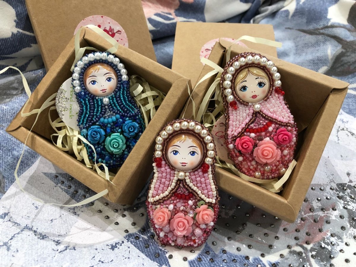 Матрешки застежки