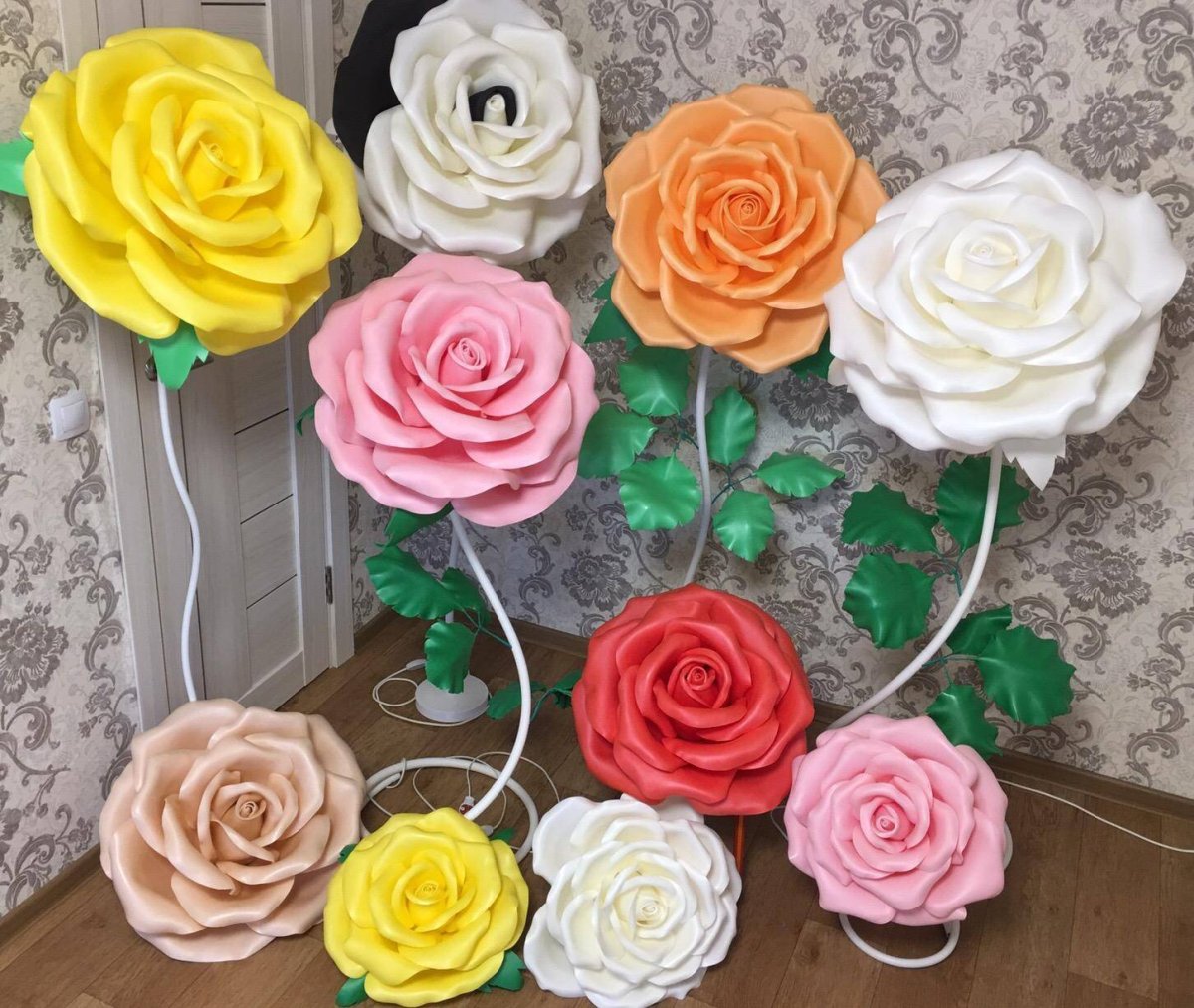 Цветочки из изолона