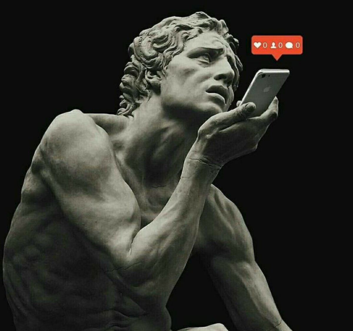 Давид Микеланджело vaporwave