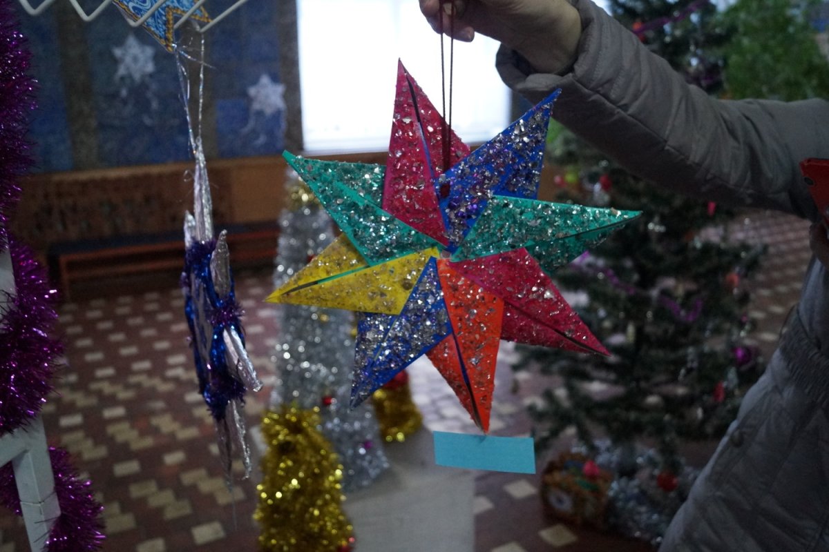 Вифлеемская звезда из глины