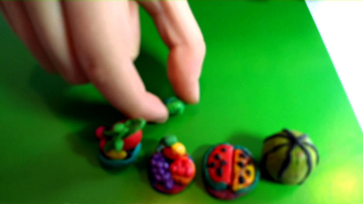 Кухонные миниатюры из полимерной глины