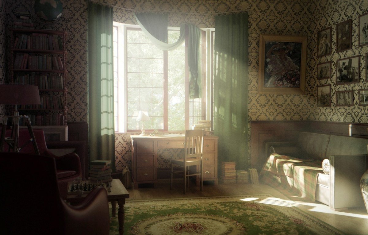 Ретро интерьер
