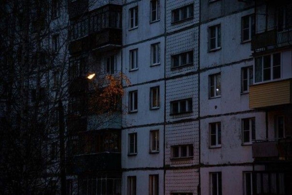 Пятиэтажки ночью